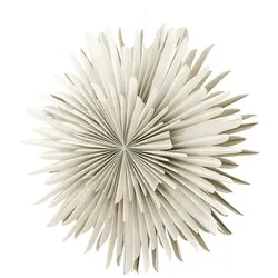 Ebuy24 Sälen Weihnachtsstern mit Licht Papier Ø80 cm Pendelleuchte beige.