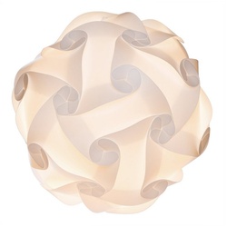 EAZY CASE Lampenschirm DIY Puzzle Lampenschirme, Puzzle Leuchte Lampenschirm DIY Lampe Schirm Stehlampe etwa 30 cm Weiß weiß