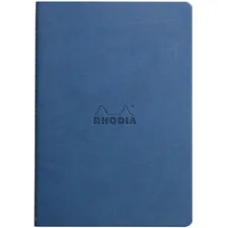 Rhodiarama Notizheft A5, 32 Blatt liniert, Fadenbindung, Papier 90g elfenbein - Saphir 116408C