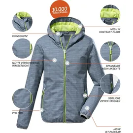 KILLTEC Damen Funktionsjacke/Outdoorjacke mit Kapuze, packbar KOS 3 WMN JCKT, dunkelblau, 36,