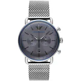 Emporio Armani Silver Steel Chronograph Men Watch Watch
