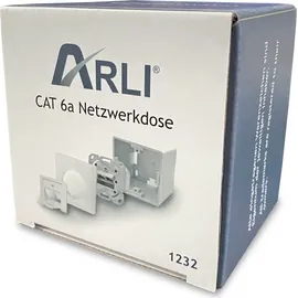 Arli Cat6a Netzwerkdose 2 Port