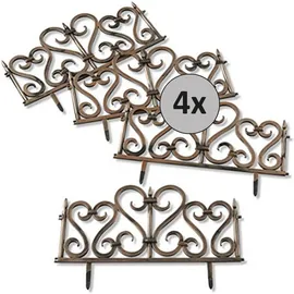 Hti-Living Zierzaun 792 x 31,5 cm Gold