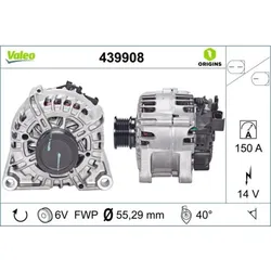 Generator VALEO 439908 für Ford Grand C-Max II Focus III Turnier