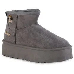 Damen Winter Boots in Grau