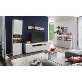 Harper Highboard 150 x 124 x 37 cm Grau