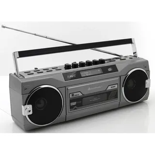 Soundmaster SRR80TI DAB+, Bluetooth, USB und SD-Wiedergabe - Silber