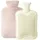 Homealexa Wärmflasche mit weichem Bezug 2L, Premium Naturkautschuk,Sicher und Langlebig Wärmeflasche für Familie (Rosa, 2L)