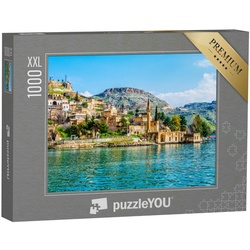 puzzleYOU Puzzle Puzzle 1000 Teile XXL „Idyllisches altes Dorf Halfeti, Türkei“, 1000 Puzzleteile, puzzleYOU-Kollektionen Türkei