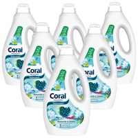 Coral Flüssigwaschmittel 6x Colorwaschmittel Wasserlilie & Limette 23WL (1.15L)