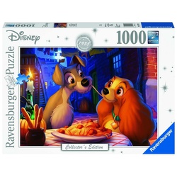 Ravensburger Puzzle 13972 Disney Susi und Strolch 1000 Teile Puzzle, 1000 Puzzleteile bunt