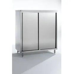 Combisteel Vorratsschrank mit 2 Türen aus Edelstahl 2000x600x2000mm