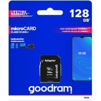 GoodRam microSDXC 128GB Class 10 UHS-I + SD-Karten