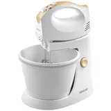 Handmixer mit Drehschale, 500 W, Weiß