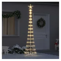 vidaXL LED-Weihnachtsbaum 70 x 70 x 250 cm Warmes Weiß