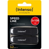 Intenso Speed Line - 2x128GB Speicherstick - USB-Stick 3.2 Gen 1x1, schwarz