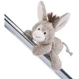 NICI 49191 MagNICI Esel Donkeylee 12cm grau-Nachhaltiges Kuscheltier mit Magnet – Magnettier für Kühlschrank, Tafel, Metall & vieles mehr tolle Geschenkidee