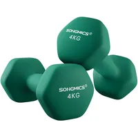 Songmics Kurzhantel 2er Set 4 kg Neopren grün