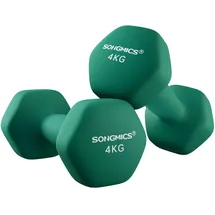 Songmics Kurzhantel 2er Set 4 kg Neopren grün