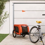 SECOLI Hunde Fahrradanhänger hundewagen hundebuggy Mit Reflektor Hundeanhänger für Fahrrad hundebuggy bis 45kg-orange-136 x 69 x 73.5 cm