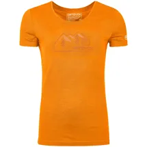 Ortovox Damen 150 Cool Vintage Badge T-Shirt (Größe XL, orange)