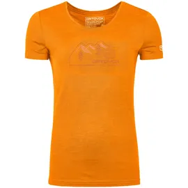 Ortovox Damen 150 Cool Vintage Badge T-Shirt (Größe XL, orange)