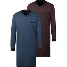 LE JOGGER LE JOGGER, Nachthemd in blau-marine | Gr.: 52/54