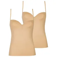 NINA VON C. 2er Pack BH Hemdchen in caramel