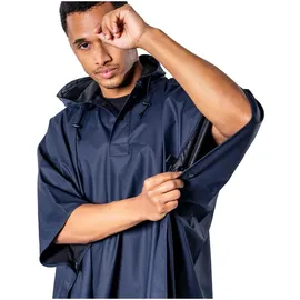 Stier Regenponcho Unisex Schwarz Einheitsgröße