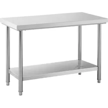 Royal Catering Edelstahltisch - 120 x 60 cm - 137 kg Tragkraft