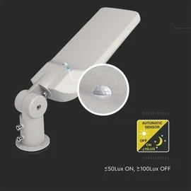 V-Tac LED-Straßenlampe mit Sensor Samsung CHIP LED/50W/230V 6500K IP65 - Grau