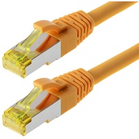 Helos Patchkabel, Cat6a, S/FTP, RJ-45/RJ-45, 2m, gelb (118102)