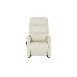Hukla Fernsehsessel Dean Leder 70 x 107 x 88 cm Weiß elektrisch