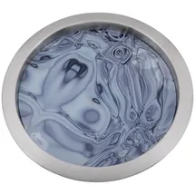 Fink Tablett FINK "TOLERANCE", blau, H:2,5cm Ø:40,5cm, Tabletts,