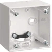 Berker Aufbau-Gehäuse hoch Aufputz, Integro Flow/Pure polarweiß glänzend