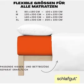 schlafgut Easy Jersey 120 x 200 - 130 x 220 cm red mid