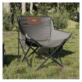 vidaXL Campingstuhl 2er Set Grau