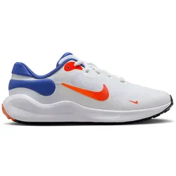 NIKE Kinder Laufschuhe REVOLUTION 7 (GS), WHITE/TEAM ORANGE-ASTRONOMY BLUE, 38