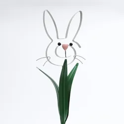 Hase BUNNY Osterhase Beetstecker Gartendeko H: 61,5cm grau