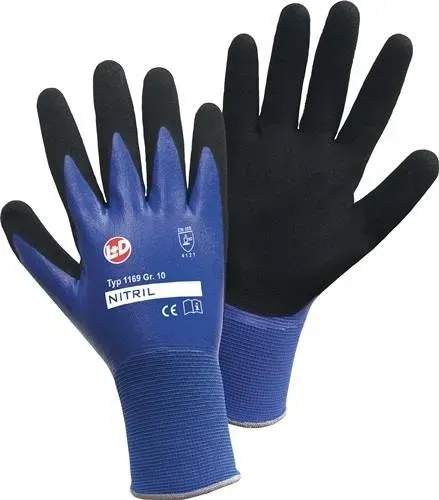 Außergewöhnliche LEIPOLD+DÖHLE Handschuhe blau/schwarz - Optimale Handschutz-Lösung