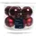 Christmas Decorations Kaemingk Weihnachtsbaumkugeln Glas 6 cm 10 Stueck Rot Glanz Matt