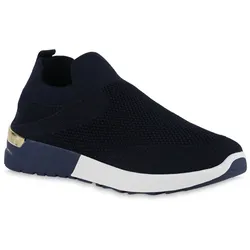 Damen Slip Ons in Dunkelblau