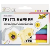 Folia Textilmarker Basic Edition 6 St. mehrfarbig