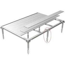 Biohort Fundamentrahmen 16 x 18,9 x 22,5 cm Silber