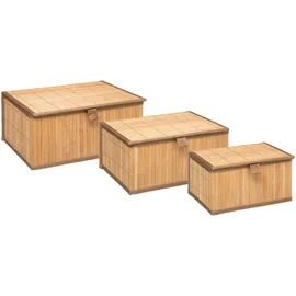5five simply smart Simply Smart Aufbewahrungsbox 16 cm x 32,8 cm x 25,5 cm 3-tlg. braun