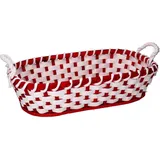 Webmarketpoint - Ovaler Roter Weidenkorb Cm50x38h13