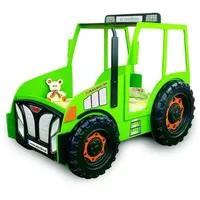 JV Möbel Jugendbett Farmer Truck 90 x 200 cm Kunststoff/MDF grün
