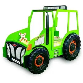 JV Möbel Jugendbett Farmer Truck 90 x 200 cm Kunststoff/MDF grün