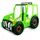 JV Möbel Jugendbett Farmer Truck 90 x 200 cm Kunststoff/MDF grün