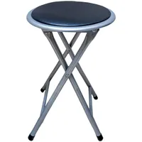 Hti-Living Hocker Dima Kunstleder 30 x 38 x 38 cm Schwarz